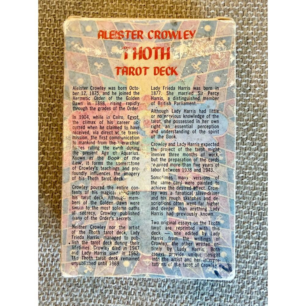 Vintage 1978 Aleister Crowley Thoth Tarot Deck AC78 Belgium U.S. Games 78 Cards - Picture 4 of 9